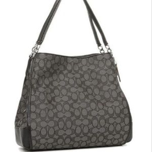 Coach Phoebe outline signature smoke/ black
